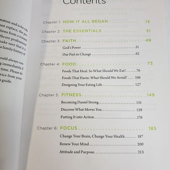 The Daniel Plan 40 Days to a Healthier Life HBDJ Book Rick Warren - Picture 6 of 9